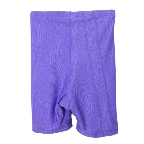 REEBOK CARDI B High-Waisted Legging Shorts M Ultima Purple Athletic Biker B35 - Picture 3 of 5
